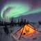 Andreplass, “One Shot Wild Moments” (enkeltbilete-kategori): Nordlys over eit telt ved Hudson Bay, Canada.
