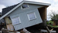 Flomskader i Kvam (Foto: Lars Erik Skrefsrud/NRK)