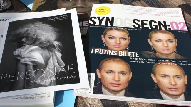 Tidsskriftene 'Syn og segn' og 'Personae' (Foto: Hilde Bruvik/NRK)