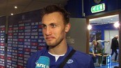 Magnus Wolff Eikrem om kjempescoringen - Magnus Wolff Eikrem mener han var heldig med kjempescoringen og at det ikke var planlagt på noen måte. Reporter: Roar Halten