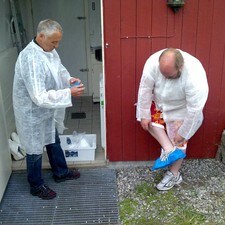 Øvretveit og bjørnekjøtet (Foto: Arve Uglum/NRK) Øvretveit og bjørnekjøtet (Foto: Arve Uglum/NRK)
