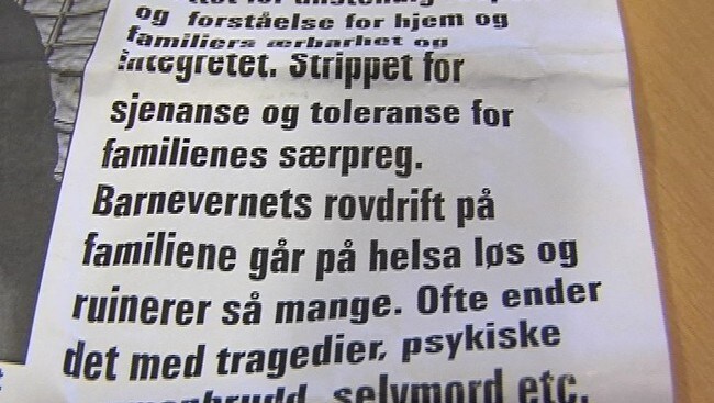 Sjikaneplakater i Mosjøen (Foto: Knut Rindahl)