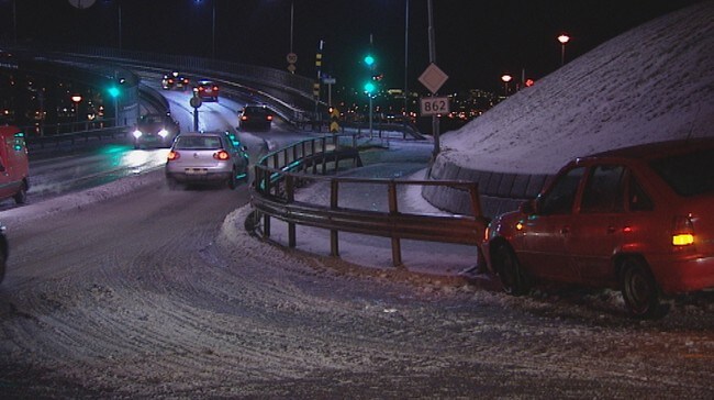 Trafikkulykke (Foto: Bodil Kanebog/NRK)