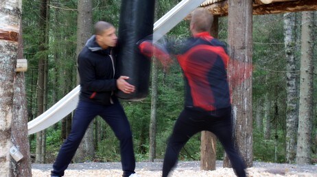 Boksesekk (Foto: Steinarr Sommerset/NRK) Boksesekk (Foto: Steinarr Sommerset/NRK)