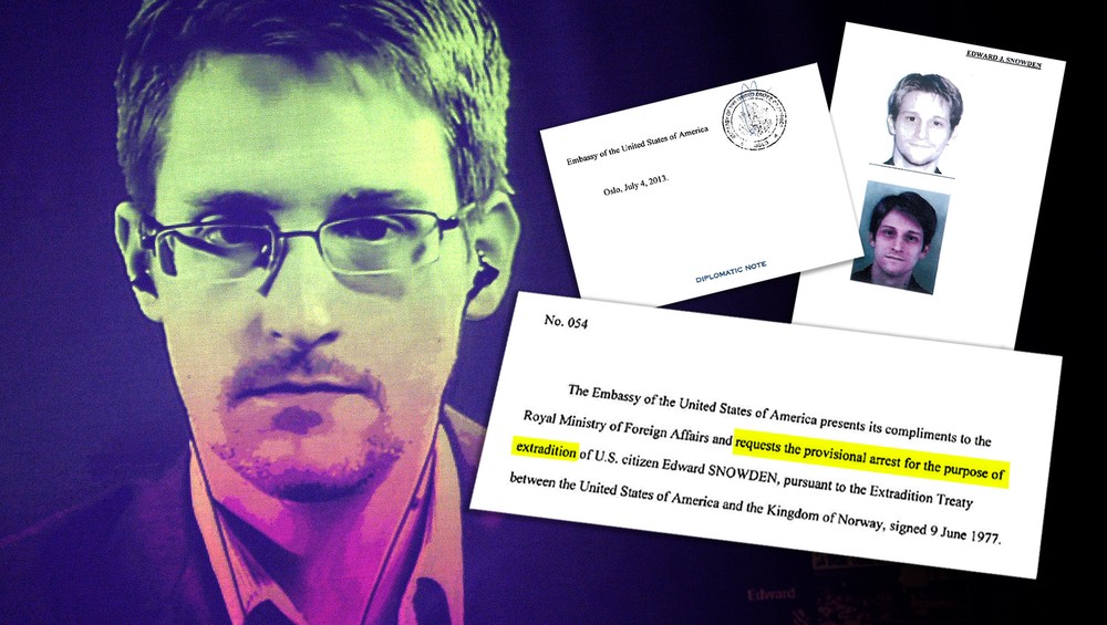 Snowden og dokumenter om utlevering fra Norge