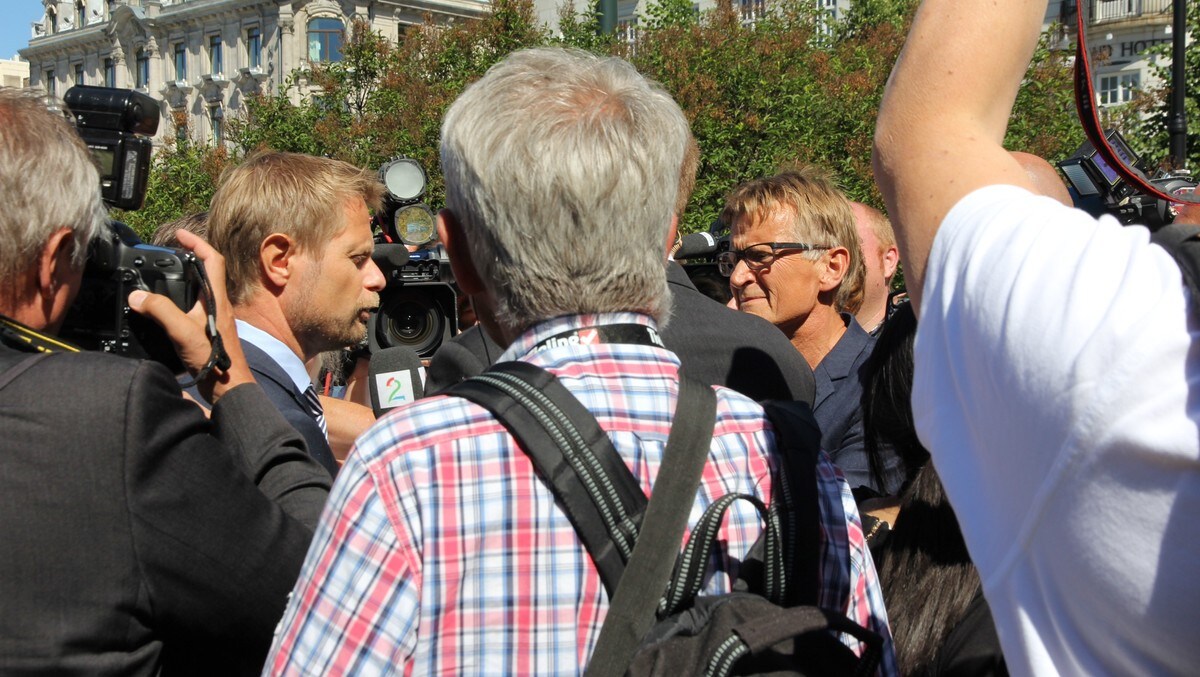 Bent Høie og Mads Gilbert - Foto: Lars Tore Endresen / NRK