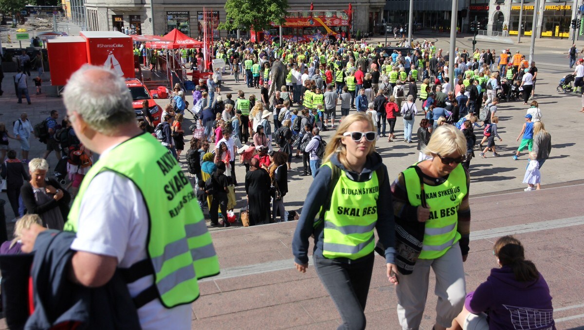 Sykehusdemonstrasjon i Oslo - Foto: Lars Tore Endresen / NRK