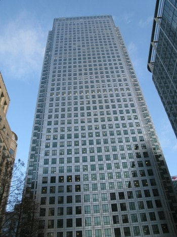  Canada Square One London - It's alts & # xE5; here, up in the floors, it happens. A new Silicon Valley in London. - Photo: Espen Aas / NRK 