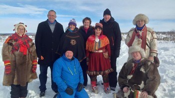 Stortingets arktiske delegasjon på vidda i Kautokeino