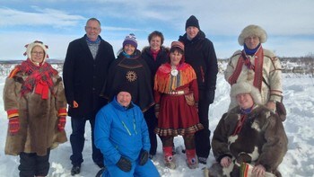 Stortingets arktiske delegasjon på vidda i Kautokeino
