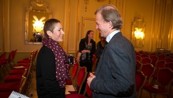 Veronica Orderud og advokat Frode Sulland - PÅ SEMINAR: Her er Veronica Orderud sammen med advokat Frode Sulland under et seminar i 2013. - Foto: Junge, Heiko / NTB scanpix