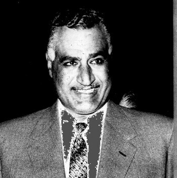 Abdel Nasser - Egypts president Gamal Abdel Nasser ble hyllet som en helt for mange arabere.AP