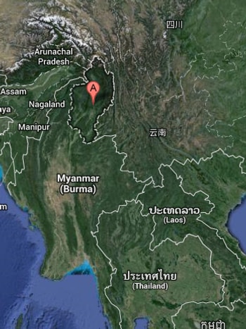 Kachin-området - I Kachin-området (merka), lengst nord i Myanmar, vart opprørsgrupper og myanmarske styresmakter i dag einige om ein ny fredsavtale.Google Maps