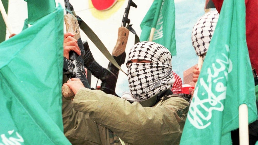 Hamas 1996 - Hamas under en markering for drapene på palestinere i 1996. - Foto: NASER ISHTAYYEH / AP