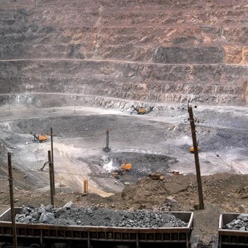  Mining, surface Baotou in Inner Mongolia 