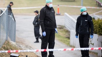  Crime Technicians Unders & # XF8; ker area & # xE5; there where a man was found murdered p & # xE5; Lindeberg in Oslo 