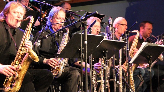 Bergen Big Band, saxegruppa - Foto: Erling Wicklund / NRK