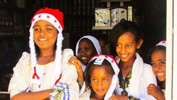 Unge jenter i Etiopia