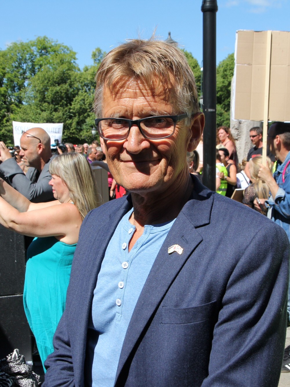 Mads Gilbert - Mads Gilbert er svært uenig i begrunnelsen for å legge ned sykehusene i Kragerø og på Rjukan. - Foto: Lars Tore Endresen / NRK