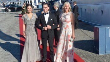  Princess Mette-Marit with the Swedish Crown Princess couple 