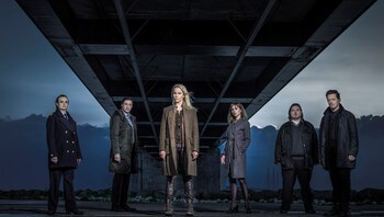  Linn (Maria Kulle), Claes (Reuben Sallmander), Saga (Sofia Helin), Freddie (Nicolas Bro) and Henrik 