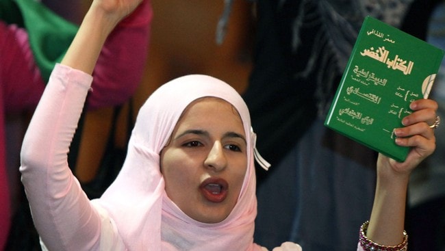 Gaddafis grønne bok (Foto: MAHMUD TURKIA/Afp) Gaddafis grønne bok (Foto: MAHMUD TURKIA/Afp)
