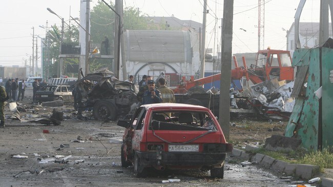 Bombeeksplosjon i Dagestan (Foto: HANDOUT/Reuters) Bombeeksplosjon i Dagestan (Foto: HANDOUT/Reuters)