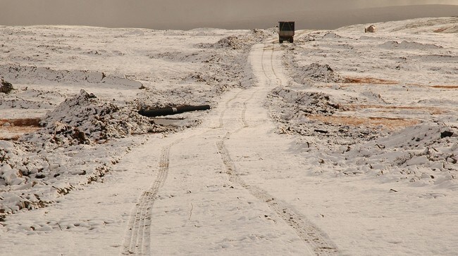 Byggingen av veien til Nervei (Foto: David Frode Nilsen)