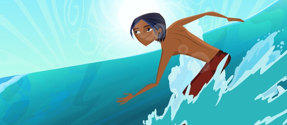 Det er sommer, sol, bølger og surfing!