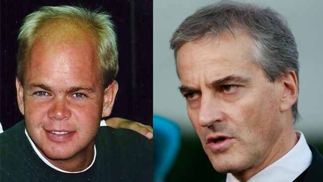 Timothy Shaun Stemple og Jonas Gahr Støre (Foto: Privat/ Terje Bendiksby/NRK/Scanpix) Timothy Shaun Stemple og Jonas Gahr Støre (Foto: Privat/ Terje Bendiksby/NRK/Scanpix)
