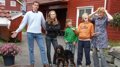 Familien Østvik/Ratvik (Foto: Marita Løvmo Iversen/NRK)