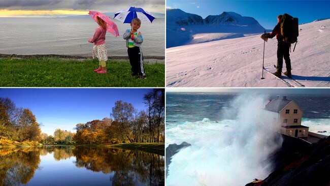Høytrrykk og lavtrykk (Foto: Scanpix/Poppe Cornelius, Flickr/Kamil Porembrinski, DNT/Julie Maske/Collage NRK) Høytrrykk og lavtrykk (Foto: Scanpix/Poppe Cornelius, Flickr/Kamil Porembrinski, DNT/Julie Maske/Collage NRK)