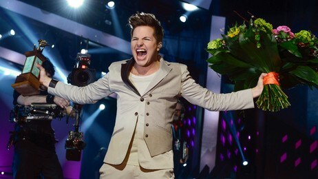 Robin Stjernberg vant lørdag den svenske Melodifestivalen med 'You' (Foto: CLAUDIO BRESCIANI/NTB scanpix) Robin Stjernberg vant lørdag den svenske Melodifestivalen med 'You' (Foto: CLAUDIO BRESCIANI/NTB scanpix)