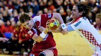Tonje Larsen i kamp mot Kroatia (Foto: Gorm Kallestad/Scanpix)