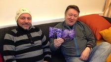Svein Egil Oskal og Heaika Hætta i Sančuari (Foto: Åse Pulk/NRK)