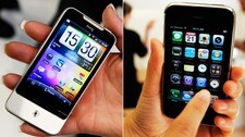 HTC Legend og iPhone 3GS (Foto: Scanpix/Reuters/AP) HTC Legend og iPhone 3GS (Foto: Scanpix/Reuters/AP)