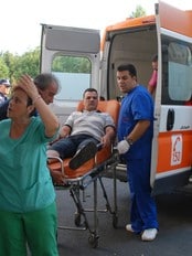 Eksplosjon i Bulgaria (Foto: STR/Ap) Eksplosjon i Bulgaria (Foto: STR/Ap)