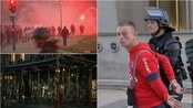 Seiersparaden til PSG ødelagt av pøbler - Politiet måtte bruke tåregass mot bråkmakere som ødela feiringen til Paris St. Germains som vant ligagullet.   
