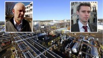 Svein Arne Lindø, Ole Borten Moe, Leismer i Canada, Statoils oljesand (Foto: Zbigniew Czaplicki, Øyvind Hagen/NRK/Statoil/Senterpartiet)