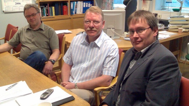 Geir Inge Høystad, Odd Arne Dalsegg og Borgar Valle. (Foto: Ger Olav Slåen/NRK)