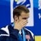 Alexander Dale Oen etter å ha vunnet gull på 100 meter bryst finale, under verdensmesterskapet i svømming, i Shanghai 25. juli 2011. Dette var like etter terroren i Oslo, og Dale Oen var svært preget av hendelsene. 