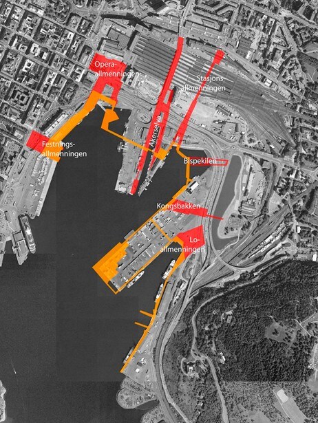 Utbygning i Bjørvika (Foto: Plan- og bygningsetaten) Utbygning i Bjørvika (Foto: Plan- og bygningsetaten)