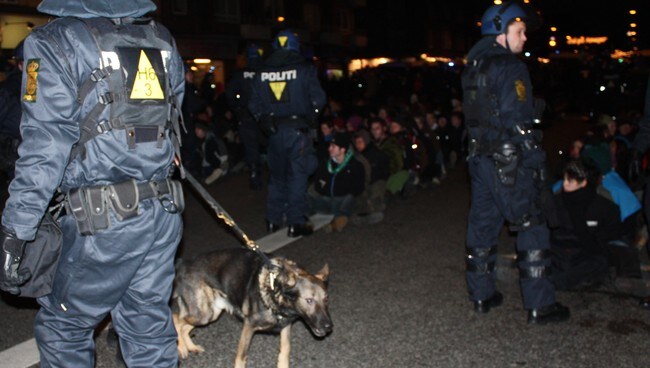 Demonstrasjoner i København (Foto: Astrid Rommetveit/NRK) Demonstrasjoner i København (Foto: Astrid Rommetveit/NRK)