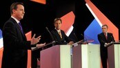 David Cameron, Nick Clegg og Gordon Brown (Foto: POOL/REUTERS)