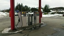 Bensinpumpene på Solund Center Bensinpumpene på Solund Center