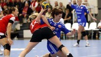 June Andenæs mot Thüringer HC  (Foto: Mario Gentzel/pictureteam)