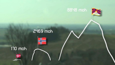 Kart: fjellhøyder (NRK) Kart: fjellhøyder (NRK)