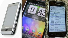 Samsung i900, HTC Legend og Samsung i9000 galaxy s (Foto: Umairanwer/Espen Irwing Swang, Mobilen.no/Grobert/Creative Commons BY-SA) Samsung i900, HTC Legend og Samsung i9000 galaxy s (Foto: Umairanwer/Espen Irwing Swang, Mobilen.no/Grobert/Creative Commons BY-SA)
