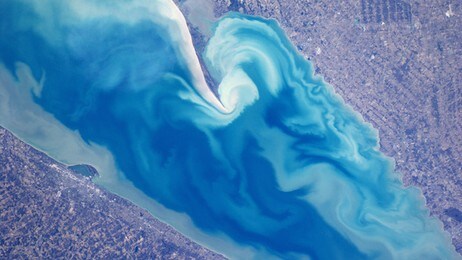 Innsjøen Erie (Foto: NASA/ESA) Innsjøen Erie (Foto: NASA/ESA)