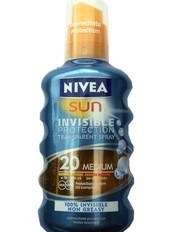 Nivea Invisible Protection Transparent Spray, faktor 20